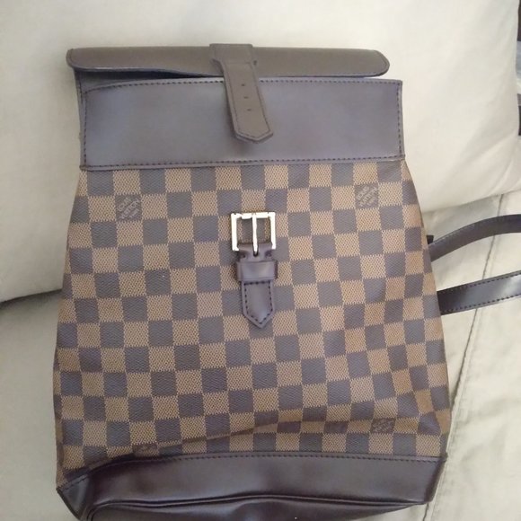 Louis Vuitton Dark Brown Checkered Backpack - Picture 5 of 16